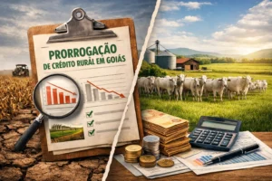Prorrogação de crédito rural em Goiás com análise técnica de perda de safra e alongamento de dívida rural na atividade agrícola e pecuária.